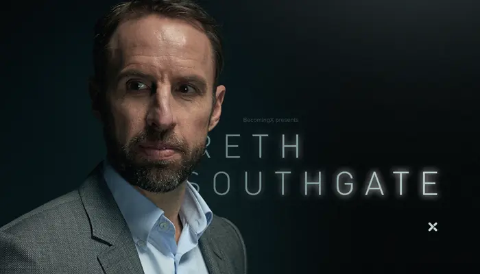 BecomingX's Gareth Southgate film cover