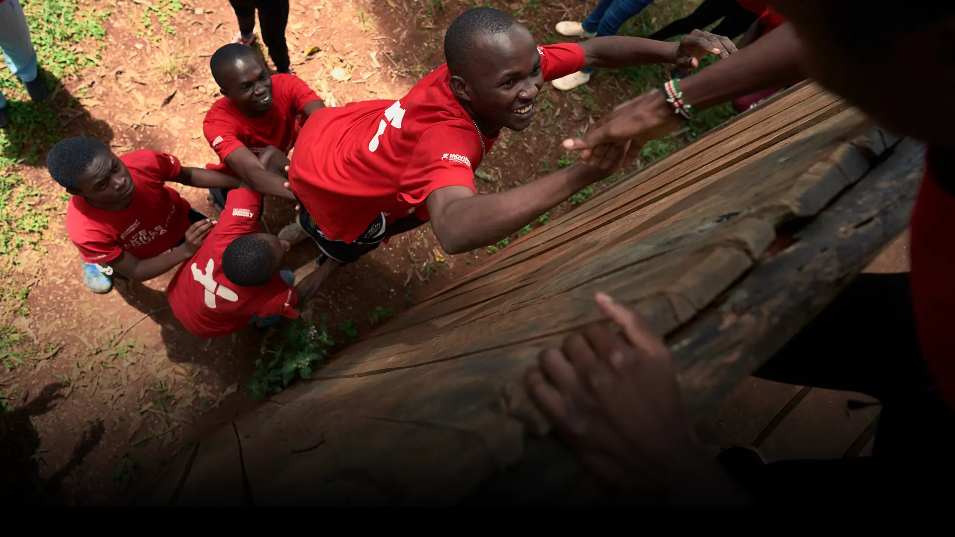 BecomingX Foundation working with groups of students in Kenya