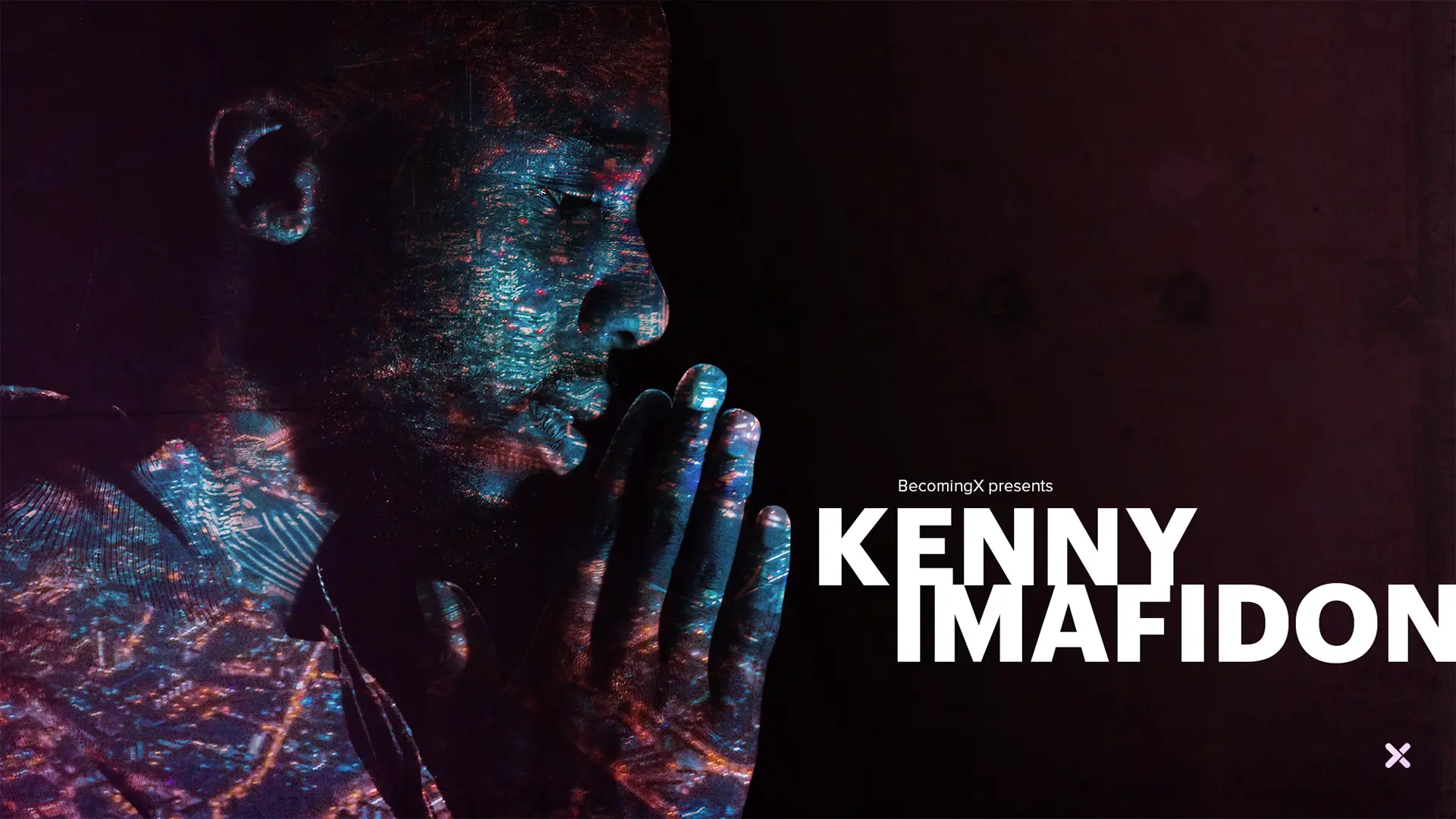 Portrait of Kenny Imafidon, award-winning student and entrepreneur. Kenny Imafidon text overlaid.