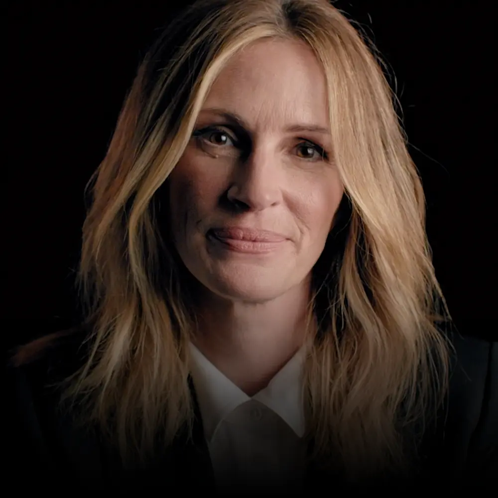 Film star and BecomingX interviewee, Julia Roberts.