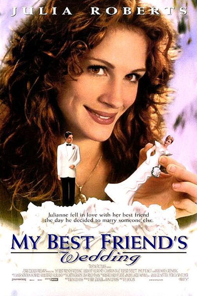 My Best Friends Wedding movie cover - starring Julia Roberts.