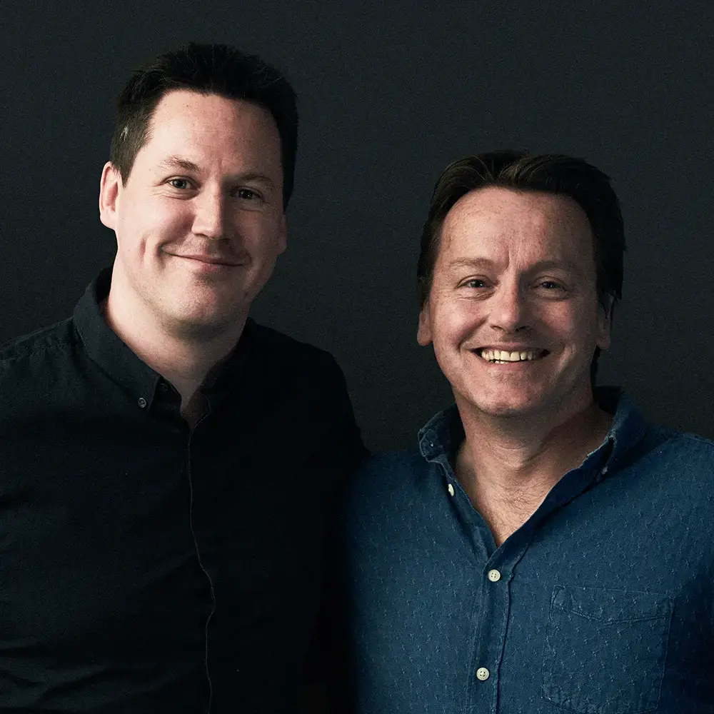 Paul Gurney, CEO and founder of BecomingX and Gavin Bate, professional mountaineer and expedition leader