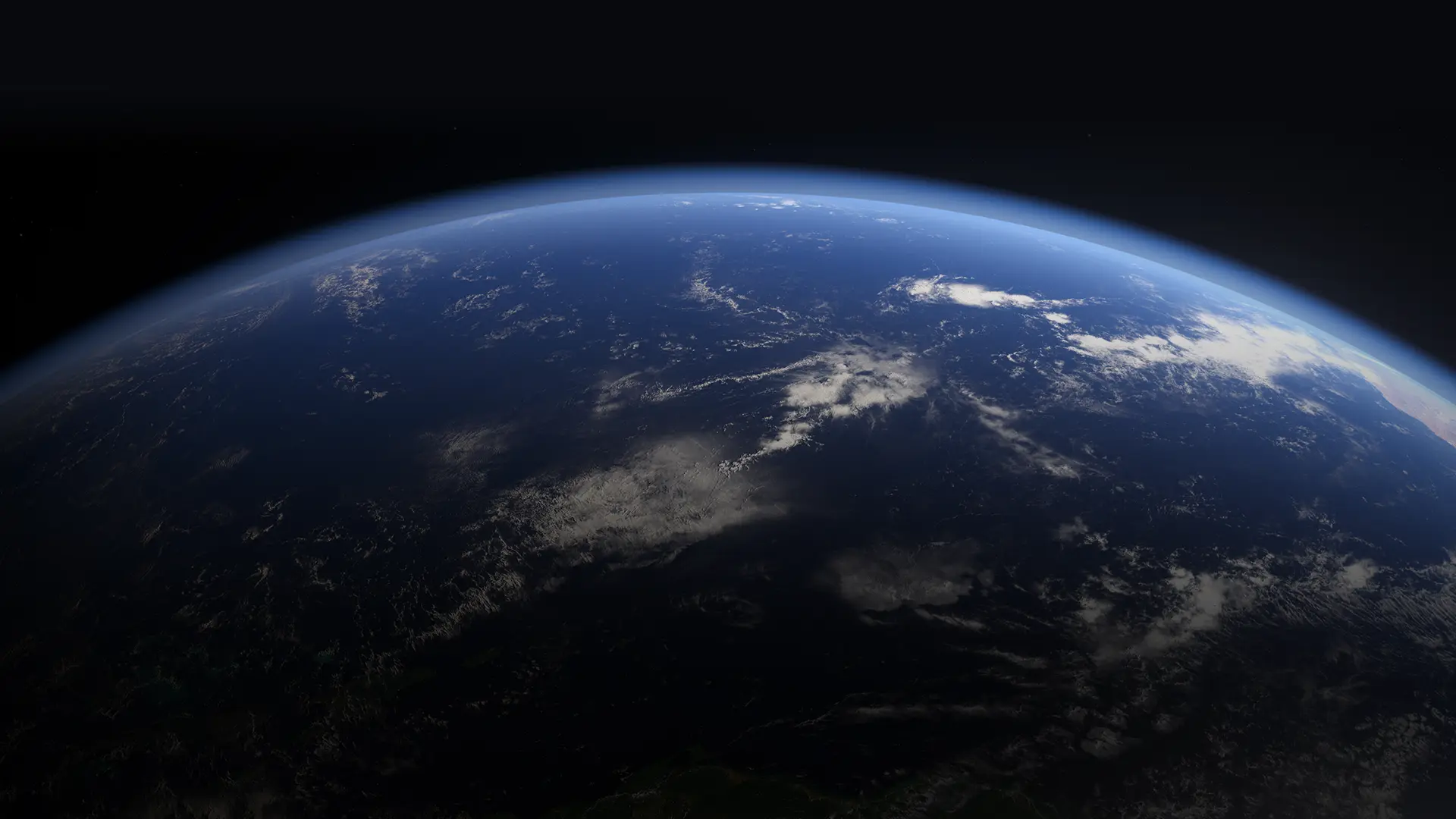 A view of the earth from space