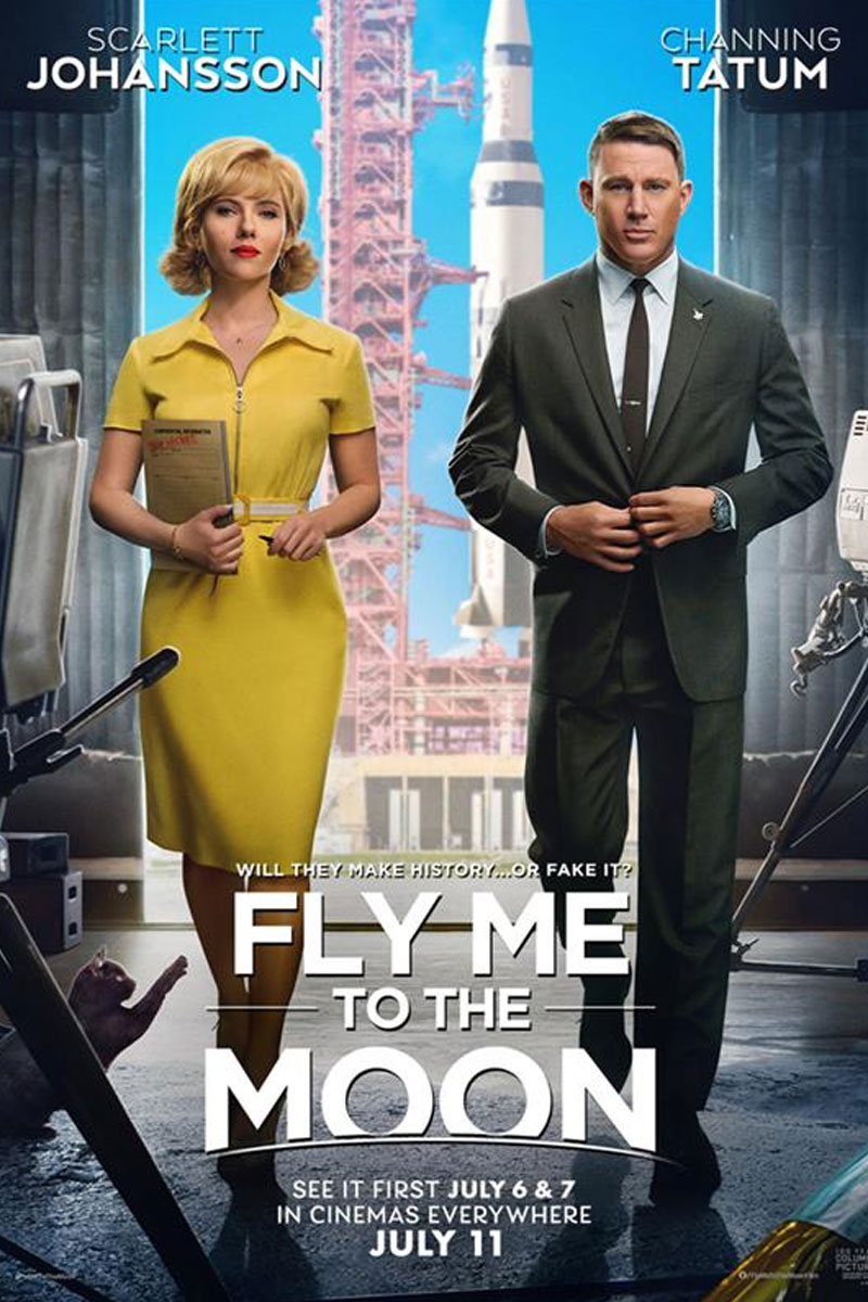 Fly Me to the Moon movie cover - starring Channing Tatum.