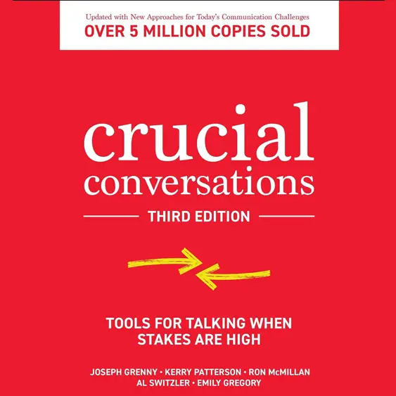 Crucial Conversations cover - tools for talking when stakes are high to help people communicate effectively.