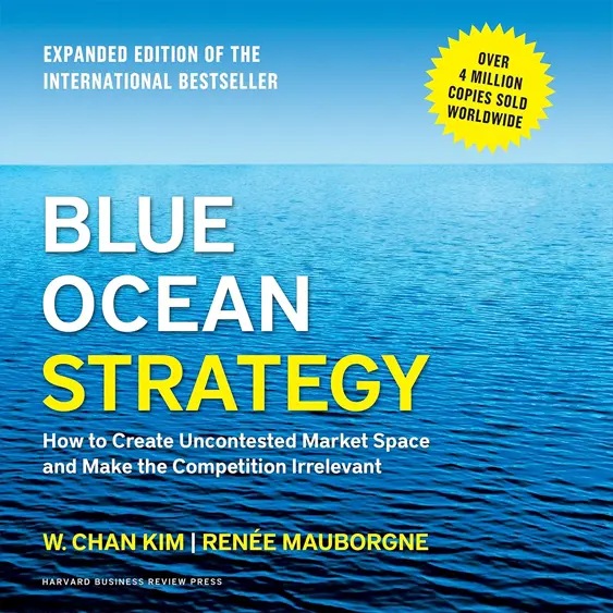 Blue Ocean Strategy cover - how to create winning business strategies and make the competition irrelevant.