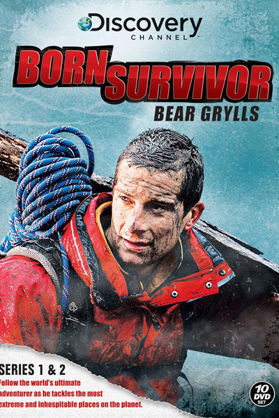 Born Survivor TV series cover - starring British adventurer, TV presenter and BecomingX co-founder, Bear Grylls.